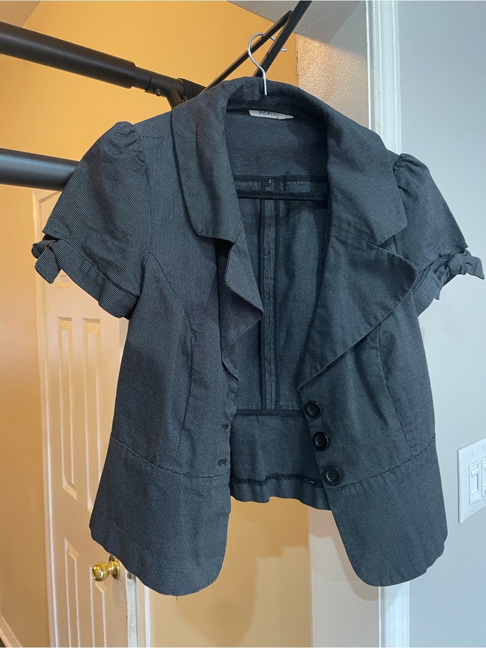 Ricki's Black Pinstripe Blazer - Picture 3 of 5